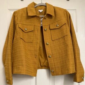 NWT! J. Jill Honey Gold Jacket Petite M
